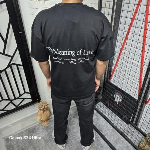 Siyah (The Meaning Of Love)Yazılı T-Shirt