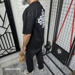 Siyah (The Couture Club) Baskılı T-Shirt