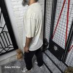 Bej (Life İn The Depths) Baskılı Yıkamalı Kumaş T-Shirt