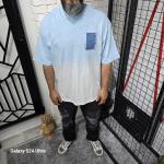 Mavi (Life İn The Depths) Baskılı Yıkamalı Kumaş T-Shirt