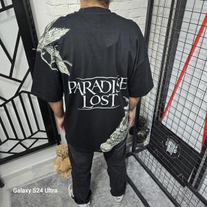 Siyah Paradise Lost Baskılı T-Shirt