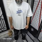 Beyaz IWSS Baskılı T-Shirt