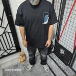 Siyah İki İplik T-Shirt