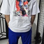 Beyaz (Storm) Baskılı T-Shirt