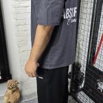 Gri (Absofuckinlutely) Yazı Baskılı T-Shirt