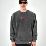 Unification Baskılı Oversize Yıkamalı Sweatshirt RK-101486