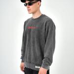 Unification Baskılı Oversize Yıkamalı Sweatshirt RK-101486