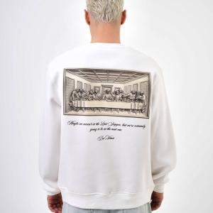 Da Vinci'nin Son Akşam Yemeği Baskılı Oversize Sweatshirt RK-101489