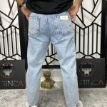 Buz Mavi Az Yırtıklı Boyfriend Kalıp Kot Pantolon W.K-101279