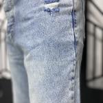 Buz Mavi Az Yırtıklı Boyfriend Kalıp Kot Pantolon W.K-101279