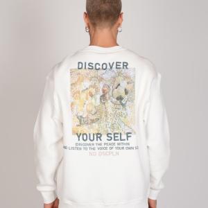 Discover Your Self Yazılı İşlemeli Sweatshirt YK-101504